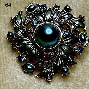 Monet enamel brooch.